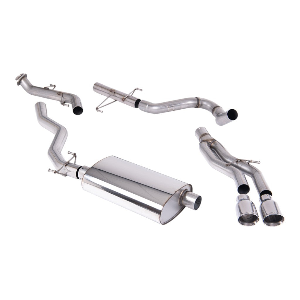 MILLTEK SSXTY217 Cat-Back Exhaust, 3" (Polished GT-100 Tips) for TOYOTA Tacoma 2.4L Turbo Hybrid Crew / Ext. Cab 2024- Photo-0