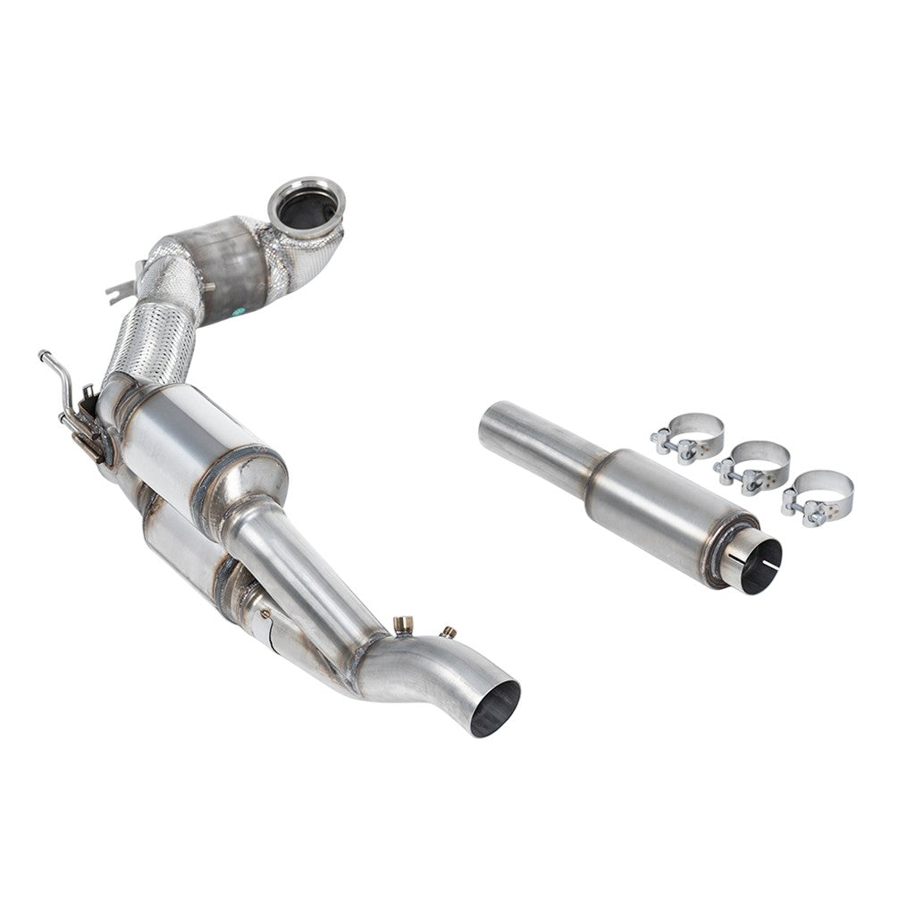 MILLTEK SSXVW739 Downpipes HJS ECE for VW Golf R (MK8) / AUDI TTS 2.0 TFSI Quattro 2019- Photo-0
