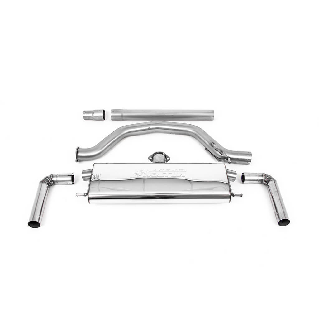 MILLTEK SSXVW760 Filter-Back Exhaust, 3.15" (Polished Tips) for VW Golf GTI / GTI Clubsport (MK8) 2020-2024 Photo-0