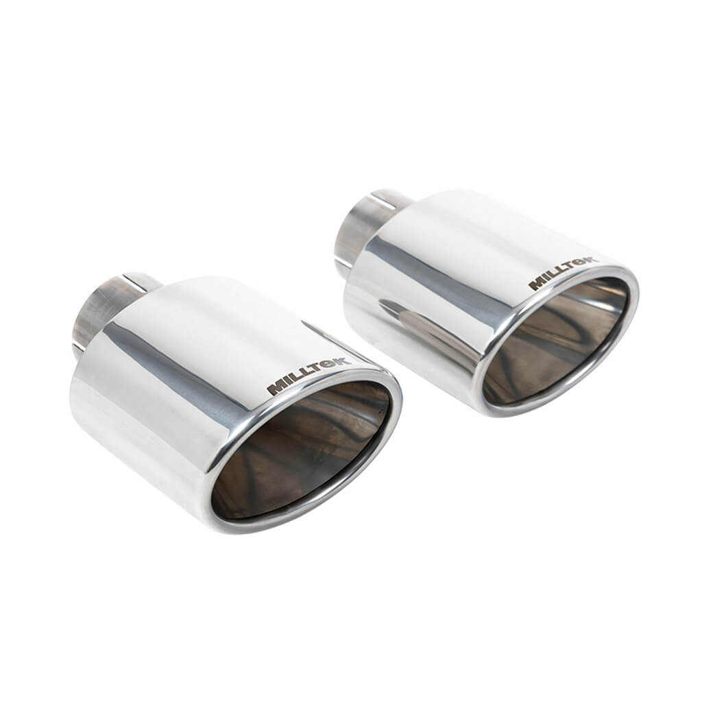 MILLTEK SSXVW759 Filter-Back Exhaust, 3.15" (Polished Tips) for VW Golf GTI / GTI Clubsport (MK8) 2020-2024 Photo-1