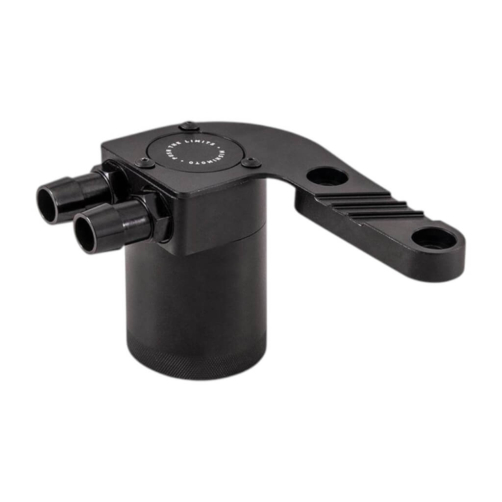 MISHIMOTO MMBCC-F80-15P Baffled Oil Catch Can Black for BMW M3 / M4 (F80 / F82 / F83) 2015–2020 Photo-0