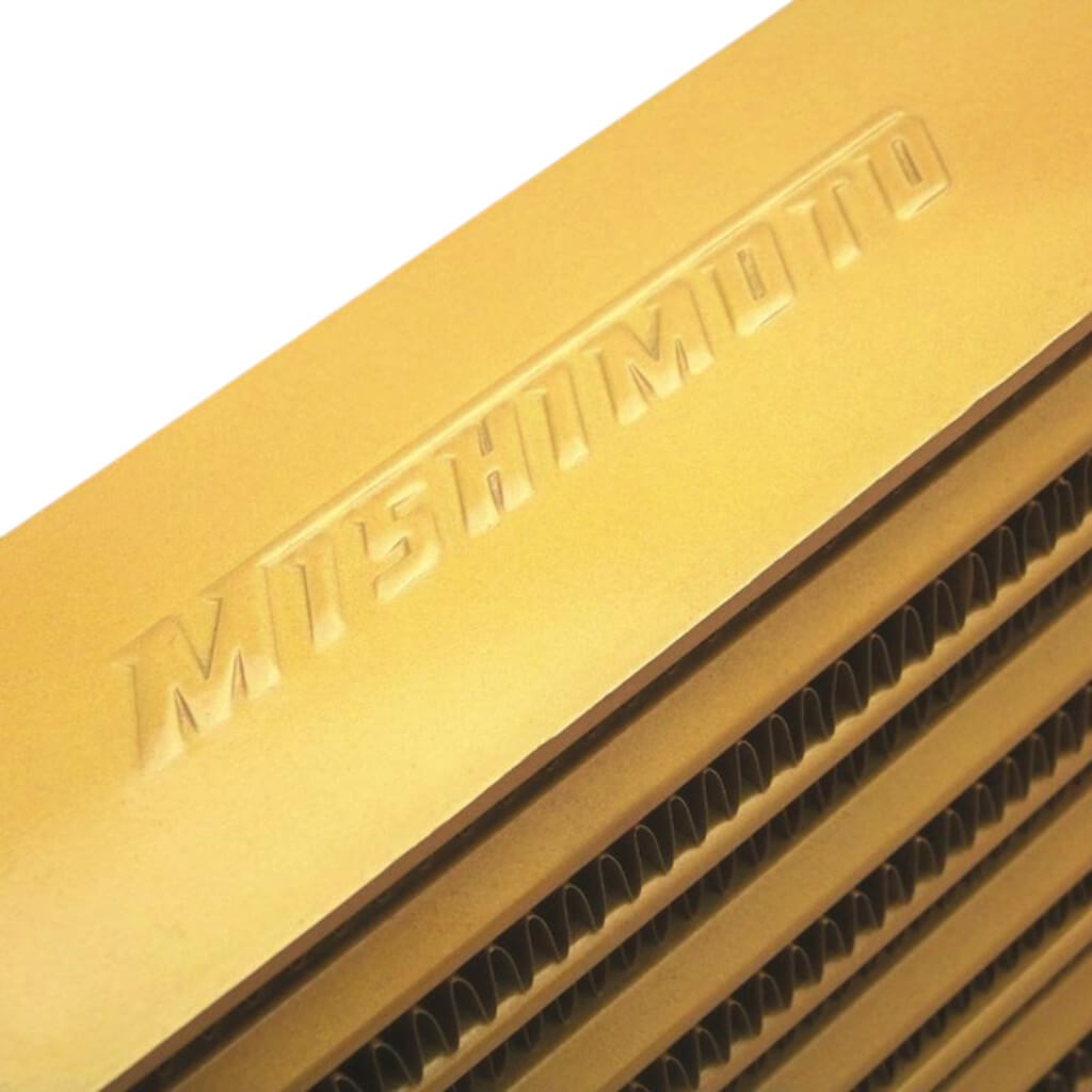 MISHIMOTO MMINT-UMG Universal Intercooler M-Line Eat Sleep Race Edition, Gold Photo-3
