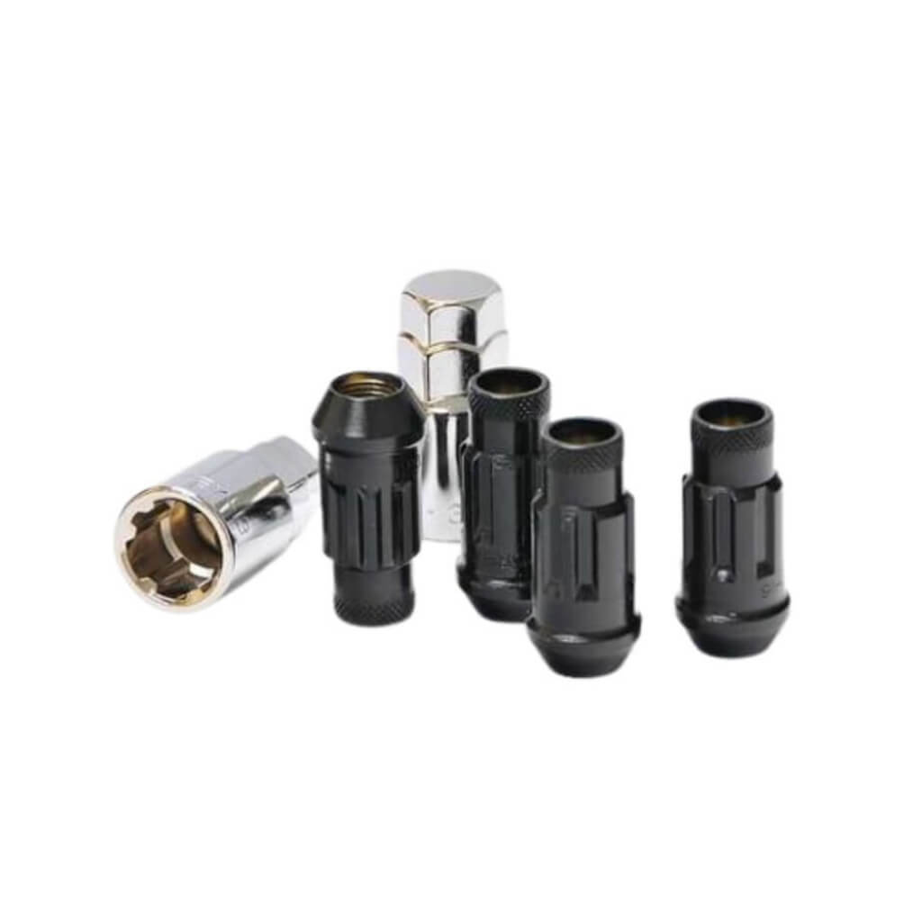 MUTEKI 32901B Lug Nuts Kit SR48 Lock Set 12x1.25 48 mm Black Photo-0