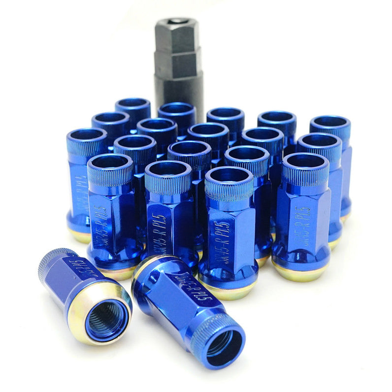 MUTEKI 32936U Lug nuts kit SR45R 12X1.50 45mm Blue (Open End) Photo-0