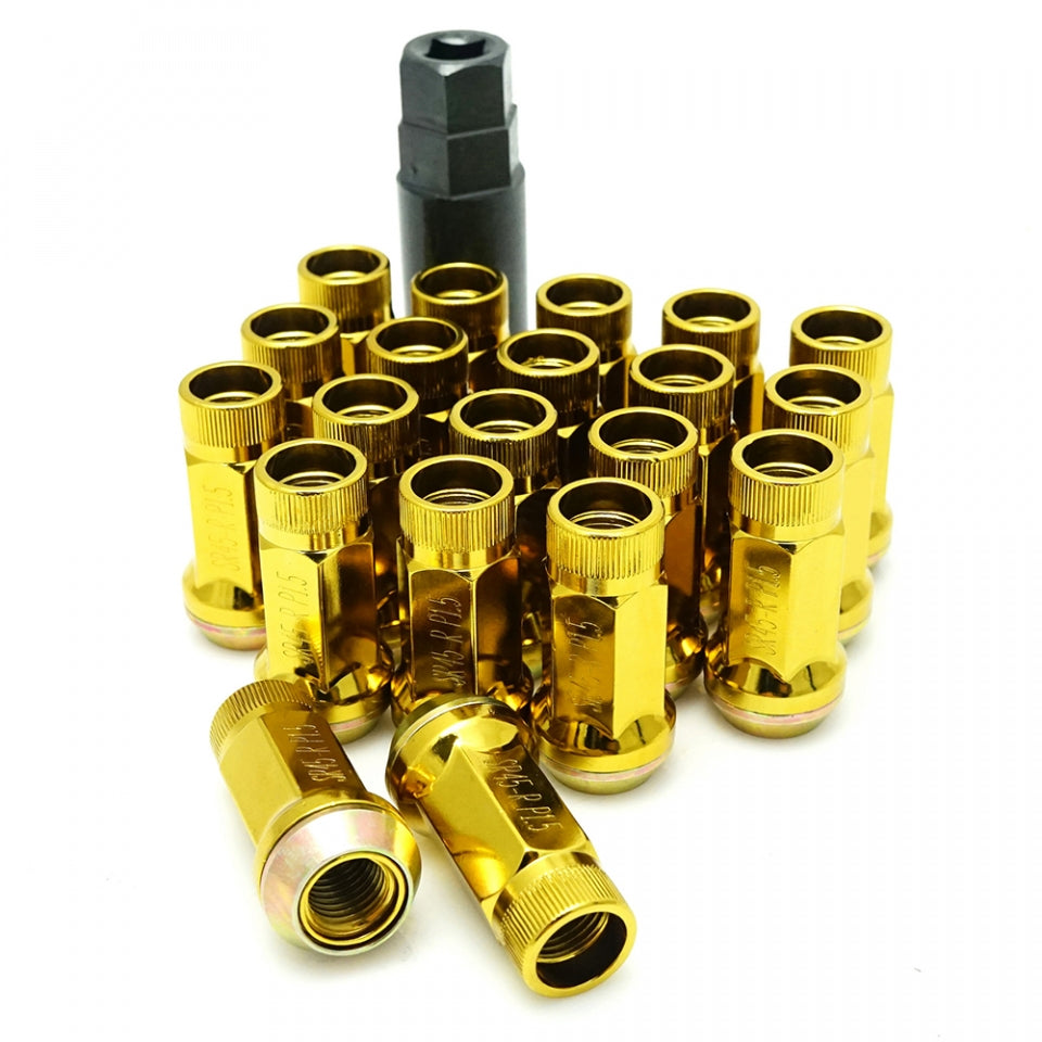 MUTEKI 32935Y Lug nuts kit SR45R 12x1.25 45mm YELLOW (Open End) Photo-0