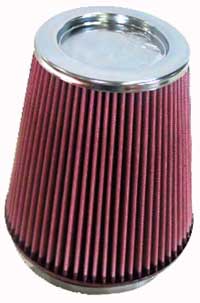 K&N RF-1020 UNIVERSAL Clamp-On Air Filter 6"FLG, 7-1/2"B, 5"CR-T, 8"H Photo-0