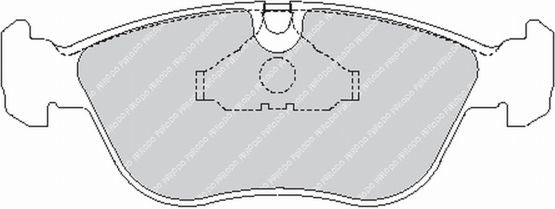 FERODO FCP1285R Front Brake Pads DS3000 for VOLVO V70 / S70 / S80 Photo-0