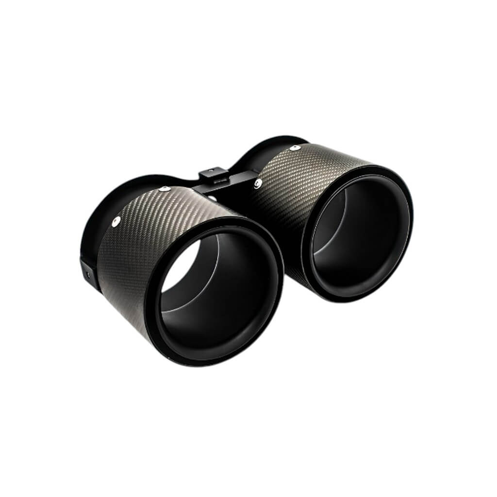 NOVITEC C1 750 46 Tailpipes, Gold-Plated with Carbon Cover, 2pcs for MCLAREN 750S 2023- Photo-0