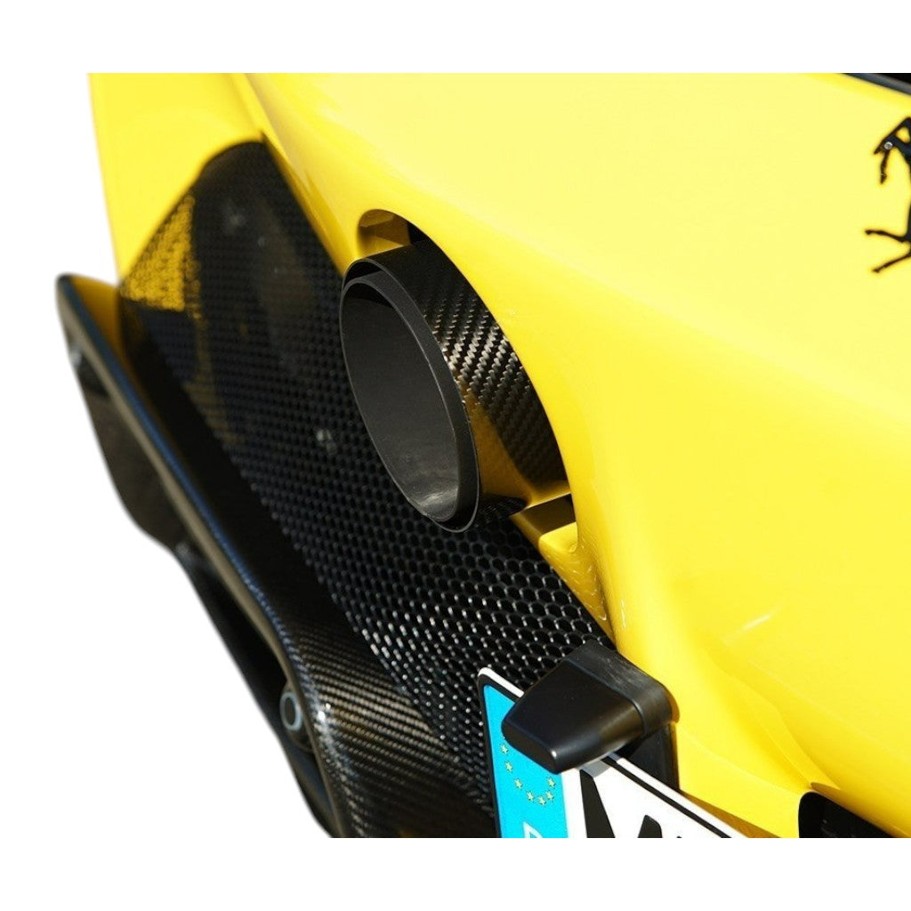 NOVITEC F1 090 55 Tailpipes, Gold-Plated With Cover Carbon Gloss, 2pcs for FERRARI SF90 2019- Photo-1