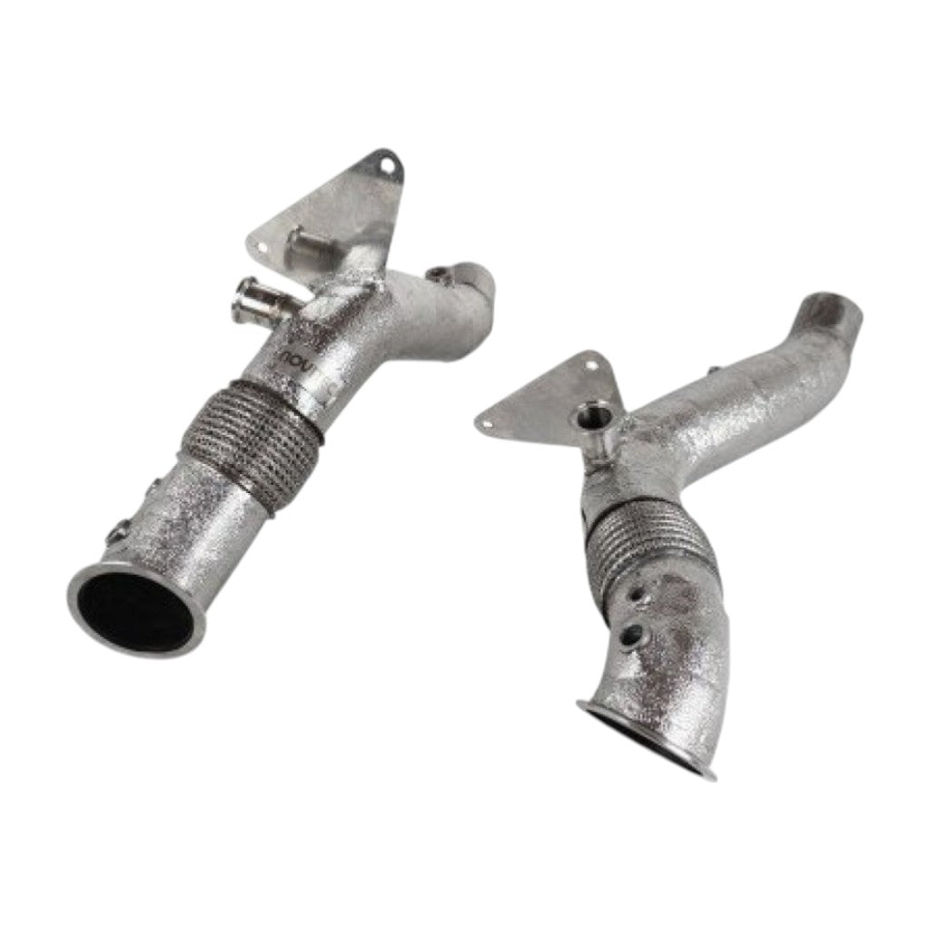 NOVITEC F1 444 60 Catalyst-Replacement Pipe, Gold-Plated, 2pcs for FERRARI F8 2019- Photo-0