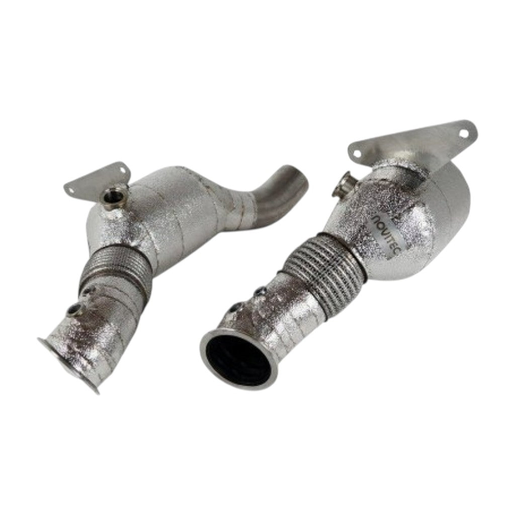NOVITEC F1 444 45 Sport Metal Catalysts, 2pcs for FERRARI F8 2019- Photo-0