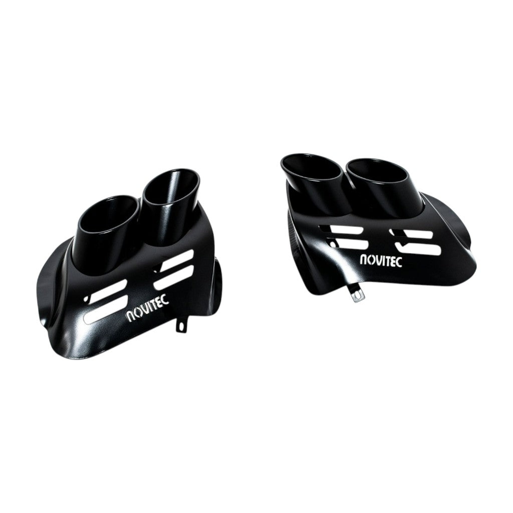 NOVITEC F1 666 17 Tailpipes, Stainless Steel, Black, 2pcs for FERRARI Purosangue 2022- Photo-0