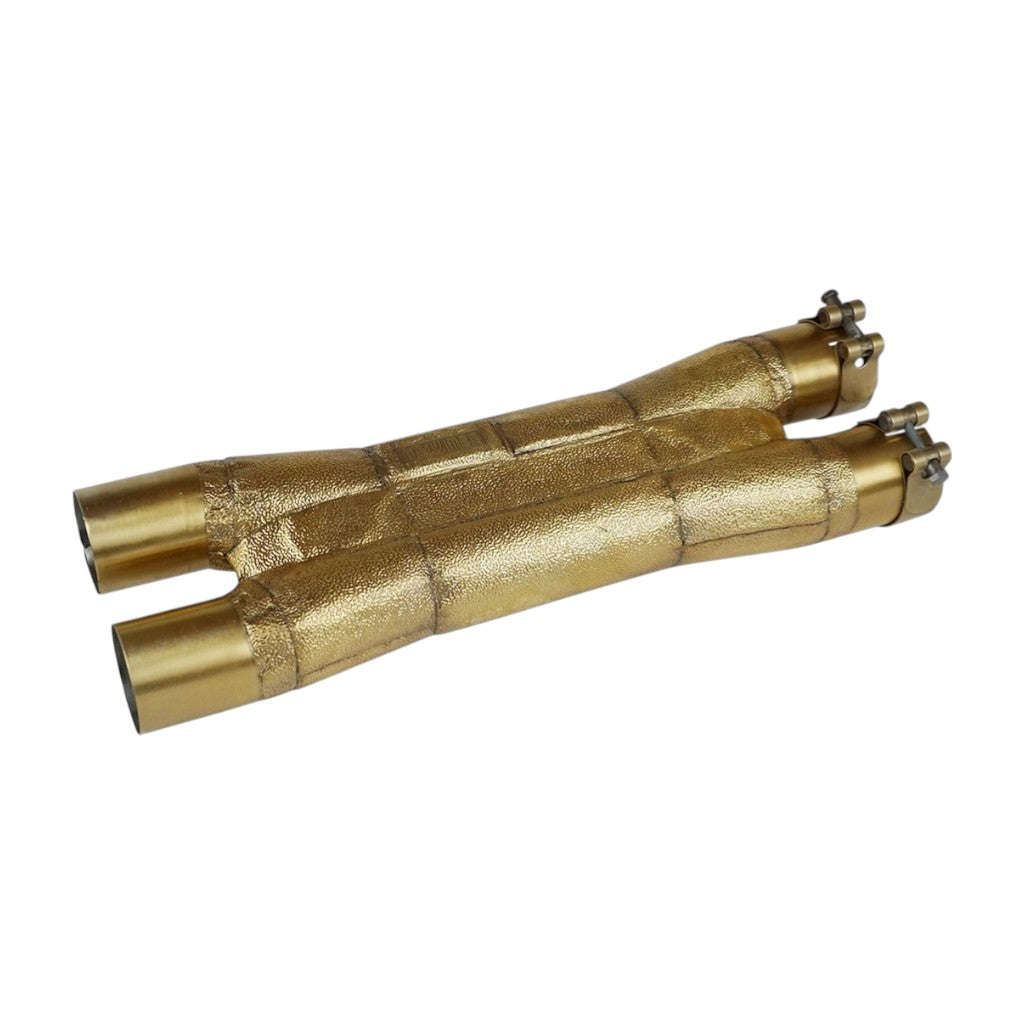 NOVITEC F1 812 72 X-Pipe Exhaust Replacement, Gold-Plated Stainless Steel for FERRARI 812 Superfast / Competizione / GTS 2017-2024 Photo-0