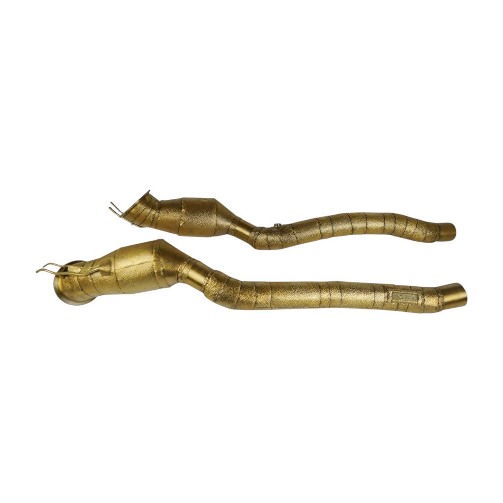 NOVITEC F1 812 75 Sport Metal Catalysts, Gold-Plated (Cars Without OPF), 2pcs for FERRARI 812 Superfast / GTS 2017-2024 Photo-0