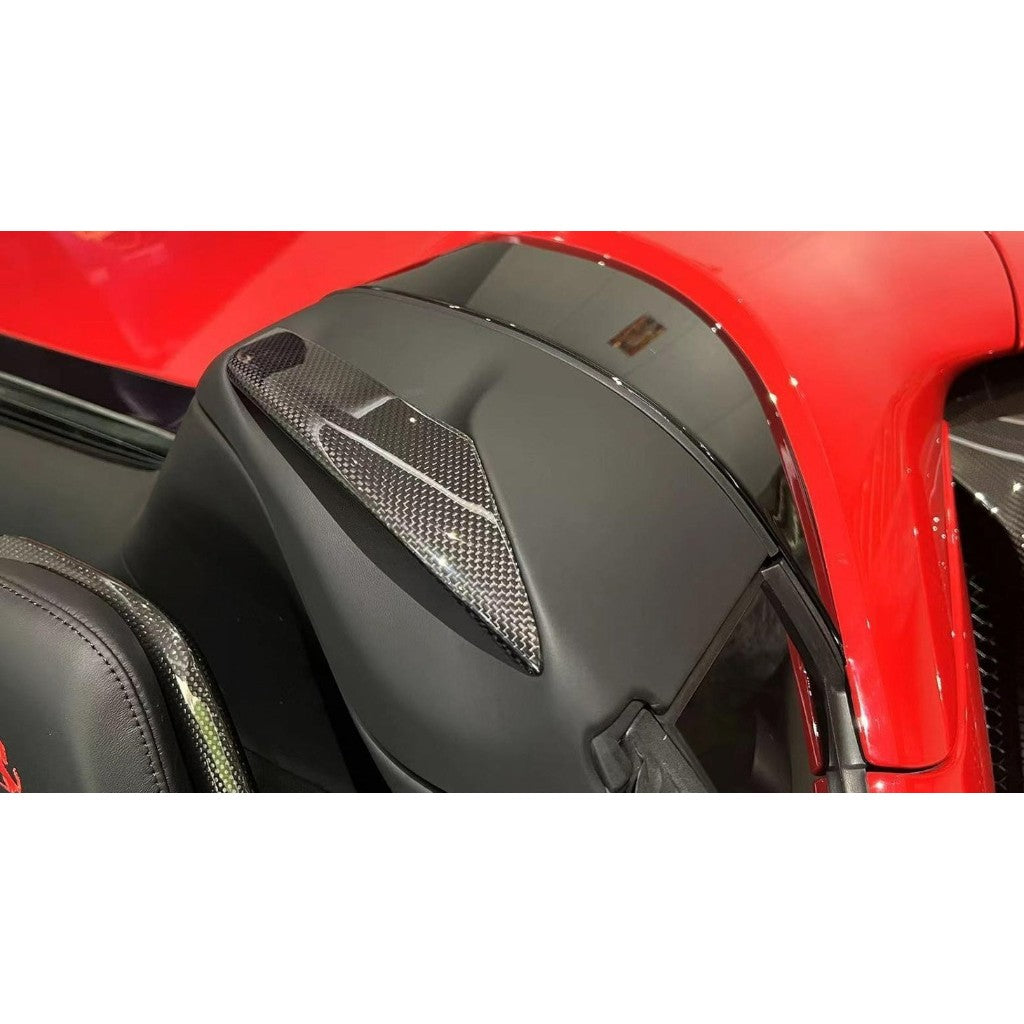 NOVITEC F6 090 55 Cover Safety Rollbar, Visible Carbon for FERRARI SF90 Spider 2019- Photo-1