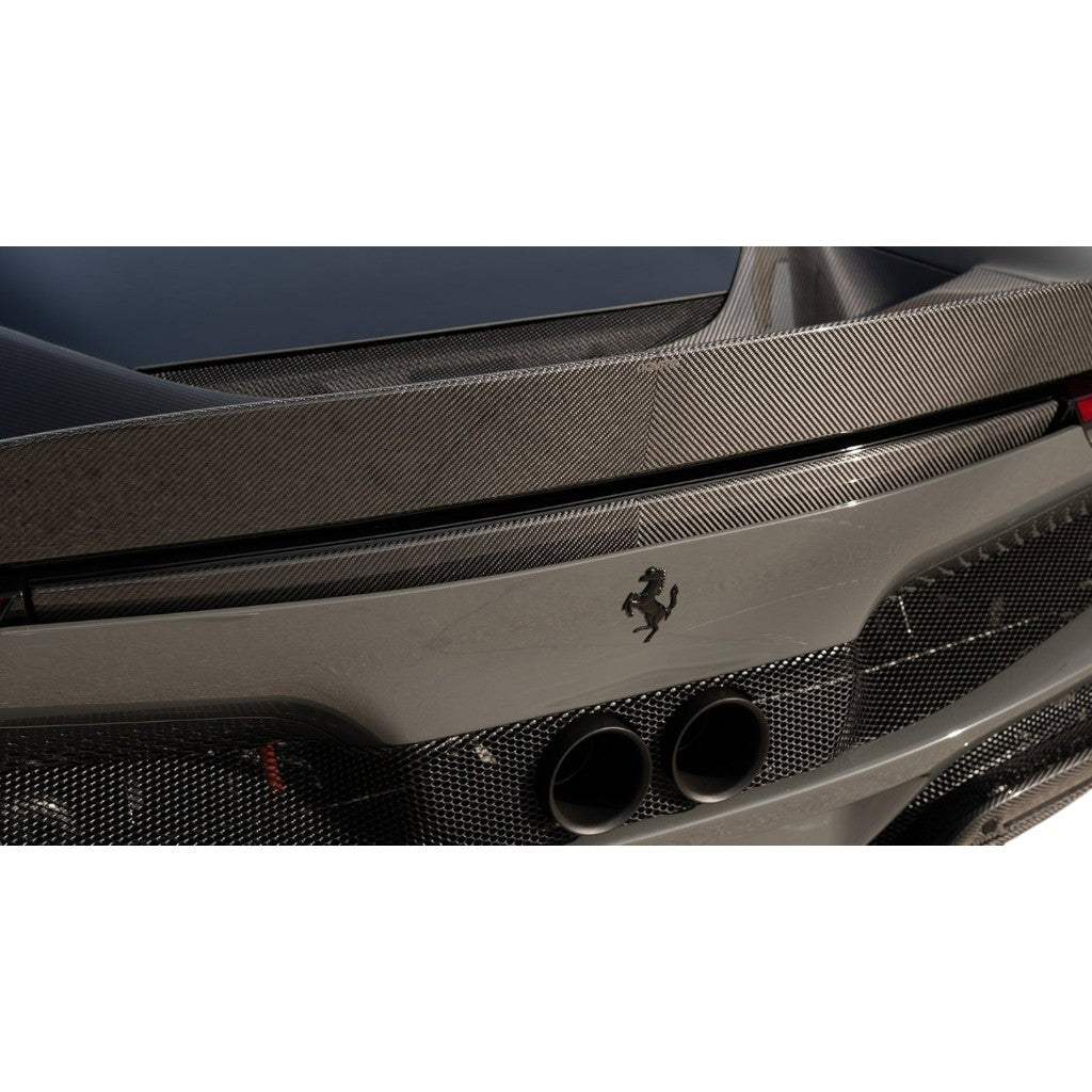 NOVITEC F6 296 54 Moveable Rear Spoiler, Visible Carbon (Original Look) for FERRARI 296 2021- Photo-1