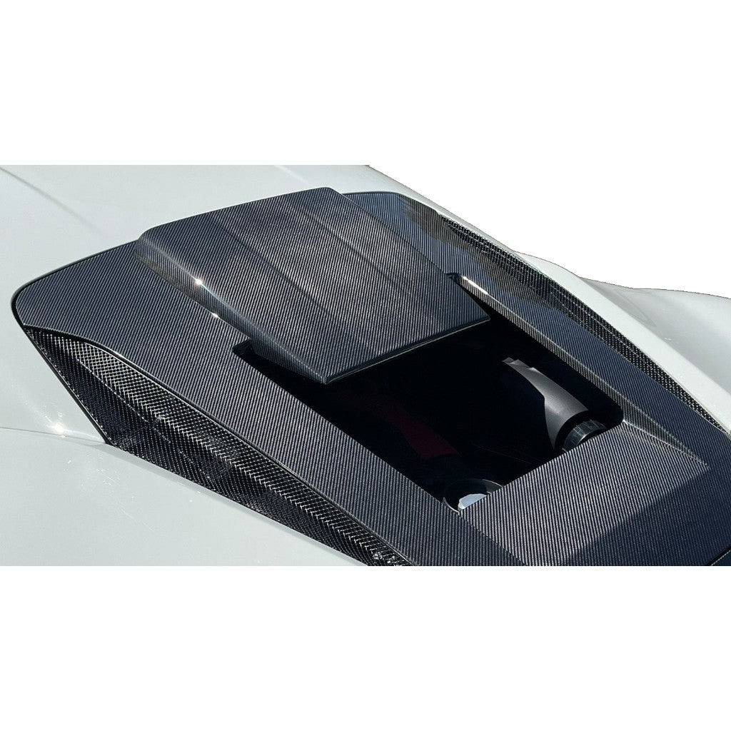 NOVITEC F6 444 68 Engine Bonnet N-Largo, Visible Carbon for FERRARI F8 2019- Photo-1
