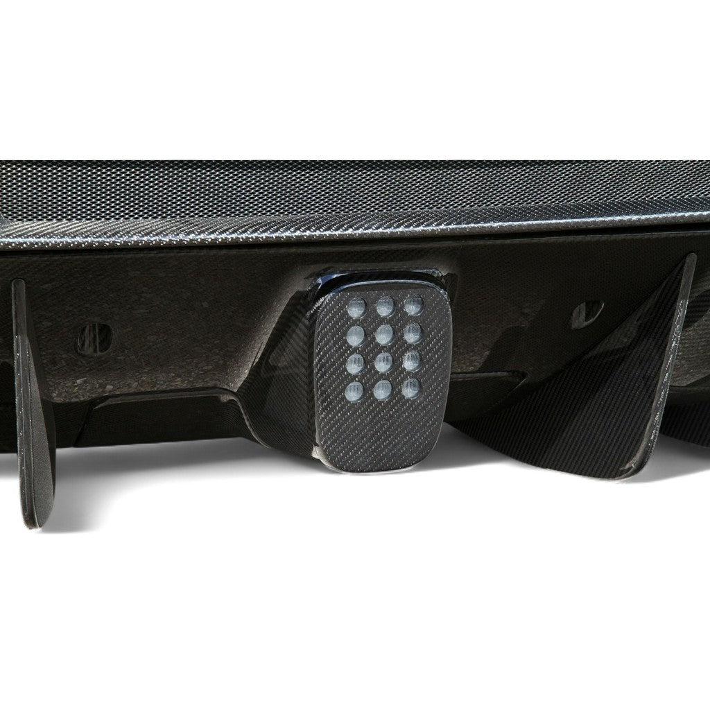 NOVITEC F6 488 52 Cover Fog-Light, Visible Carbon (Cars Without Rearview-Camera) for FERRARI 488 2015-2019 Photo-1