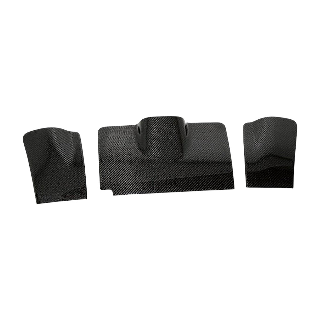 NOVITEC F6 488 54 Cover for Rear Diffuser Air-Opening (3 Parts), Visible Carbon for FERRARI 488 2015-2019 Photo-0