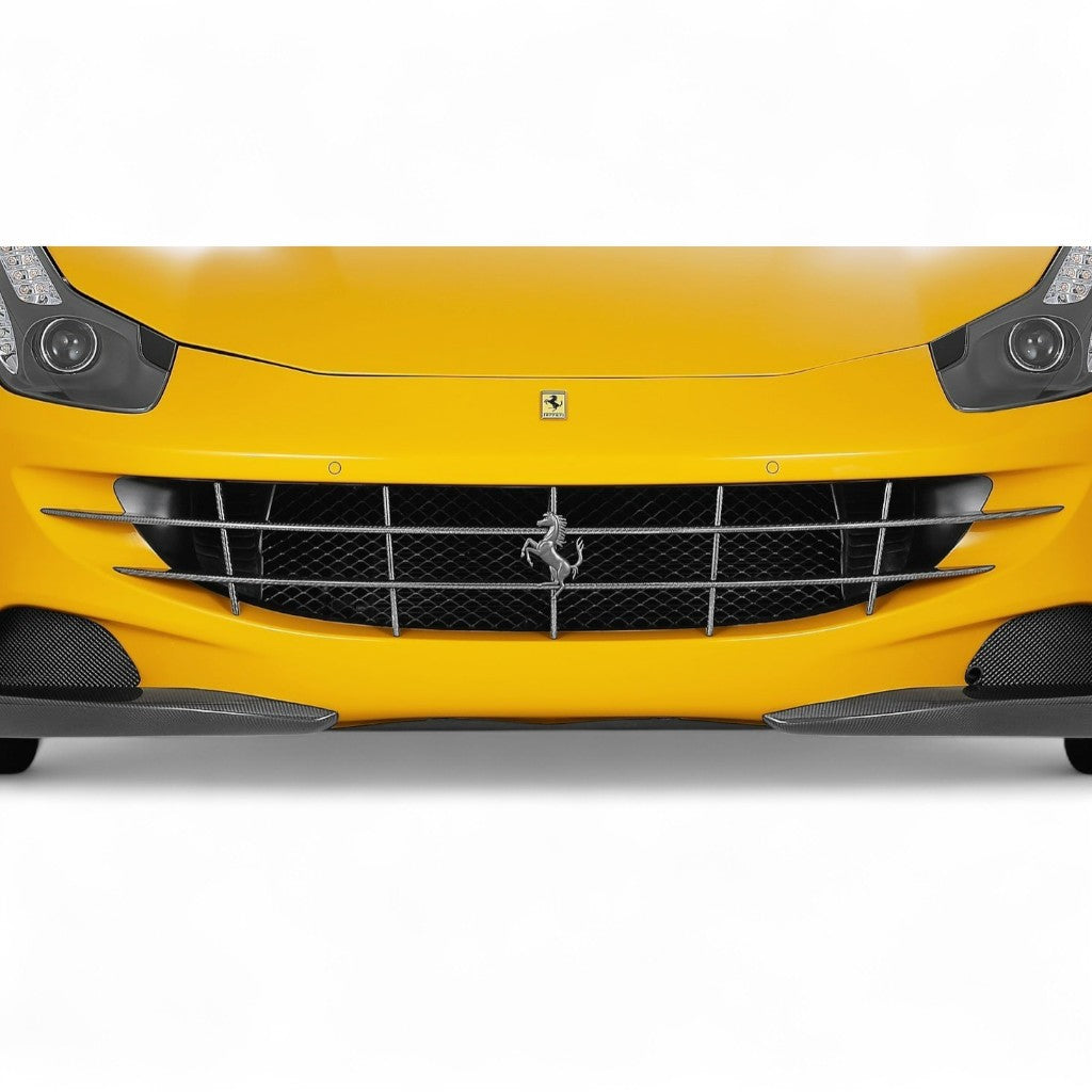 NOVITEC F6 777 22 Replacement Front Grill, Visible Carbon (Cars Without Front View Camera) for FERRARI FF 2011-2016 Photo-1