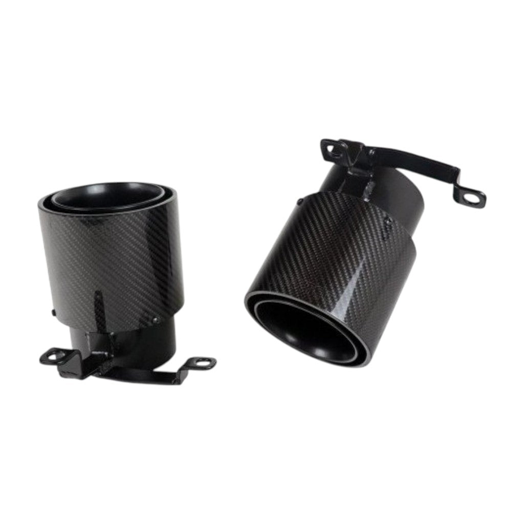NOVITEC L1 222 34 Tailpipes Set, Gold-Plated Carbon Matte, 2pcs for LAMBORGHINI Huracan STO 2021- Photo-0