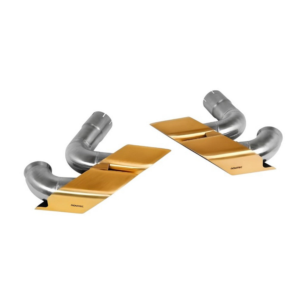 NOVITEC L1 333 95 Tailpipes, Gold-Plated Stainless Steel, 4pcs for LAMBORGHINI Urus SE 2024- Photo-0