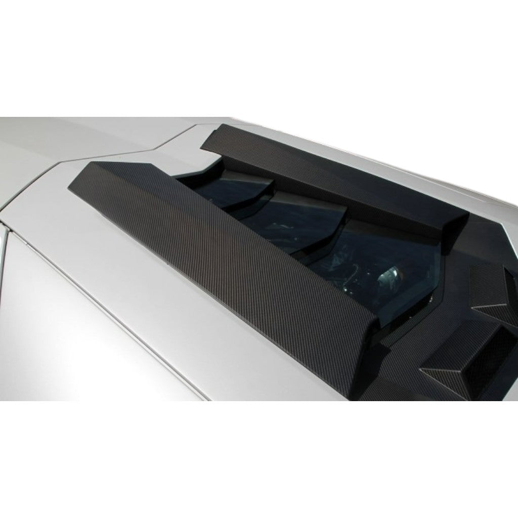 NOVITEC L6 111 27 Roof-Air-Scoop (Cars With Glass-Bonnet), Visible Carbon for LAMBORGHINI Aventador Coupe / Roadster 2011-2021 Photo-1