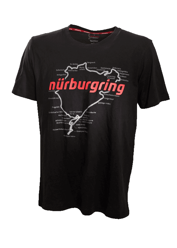 NURBURGRING 101181501006 Men's T-shirt Racetrack M Photo-0 