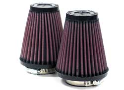 K&N R-1082 UNIVERSAL Clamp-On Air Filter 1-11/16"FLG,3-1/2"B,2"T,4"H (2 PER BOX) Photo-0