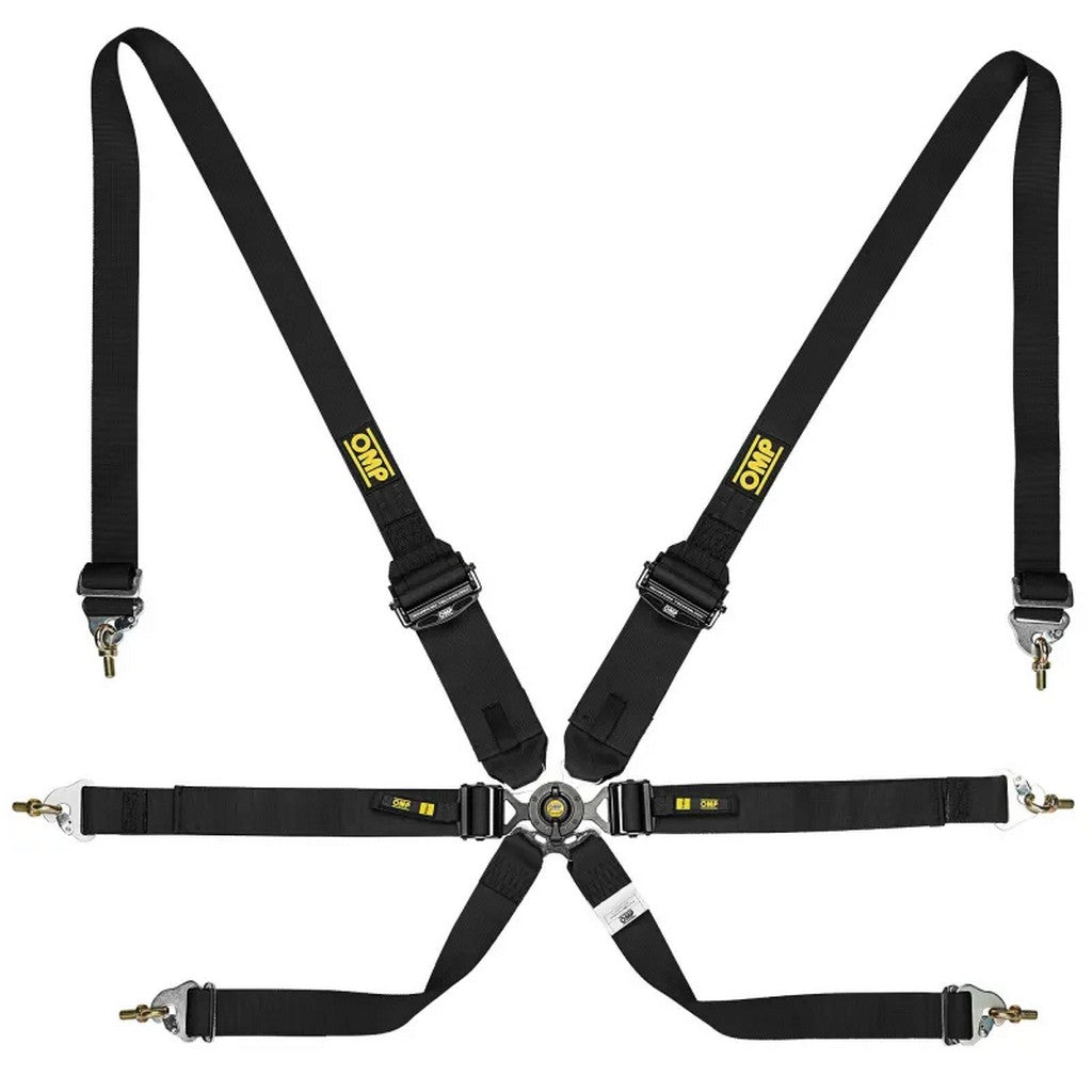 OMP DA0-0205-A02-071 Safety Harness One Endurance 2", 6-point, FIA 8853-2016, Black Photo-0