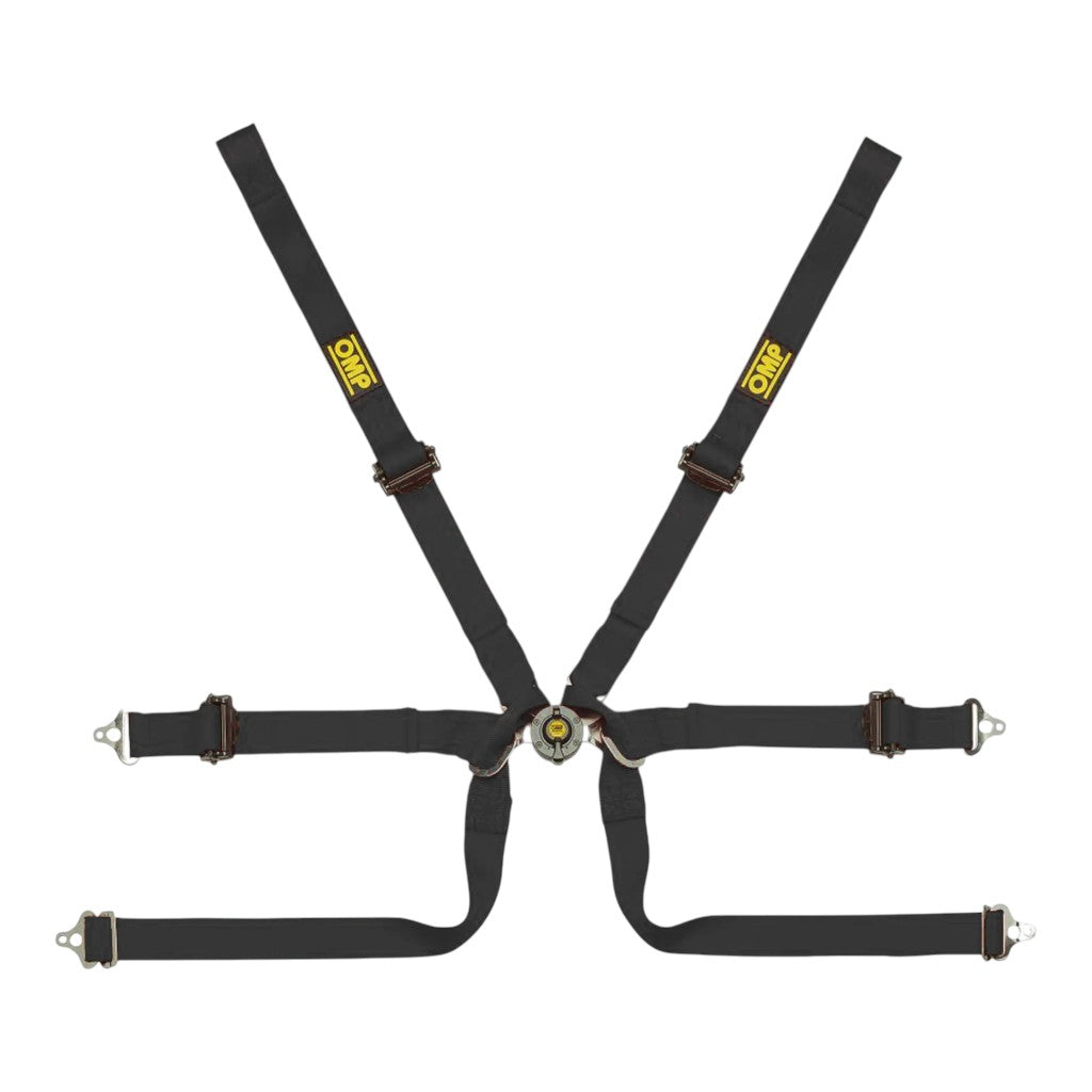 OMP DA0-0206-A01-071 Safety Harness Tecnica Formula 2", 6-point, FIA 8853-2016, Black Photo-0