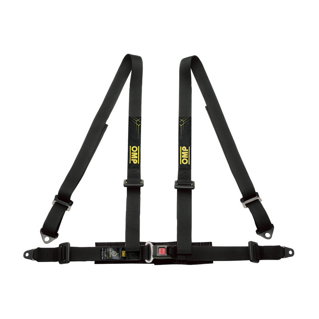 OMP DA0-0505-B01-071 Safety Harness for Road, 4-Point, 4 ECE 16-08, Black Photo-0