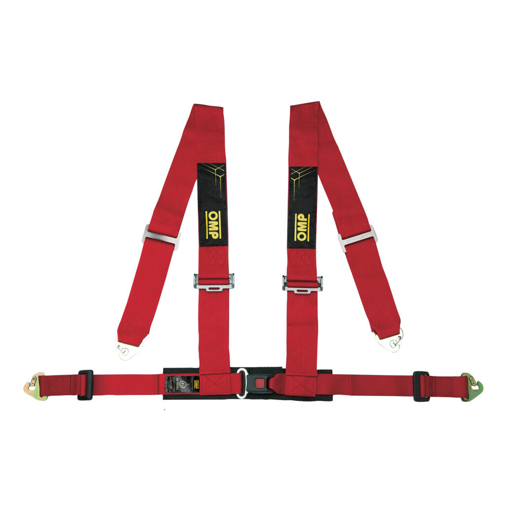 OMP DA0-0508-B01-061 Safety Harness for Raicing, 4-Point, 4M ECE 16-08, Red Photo-0