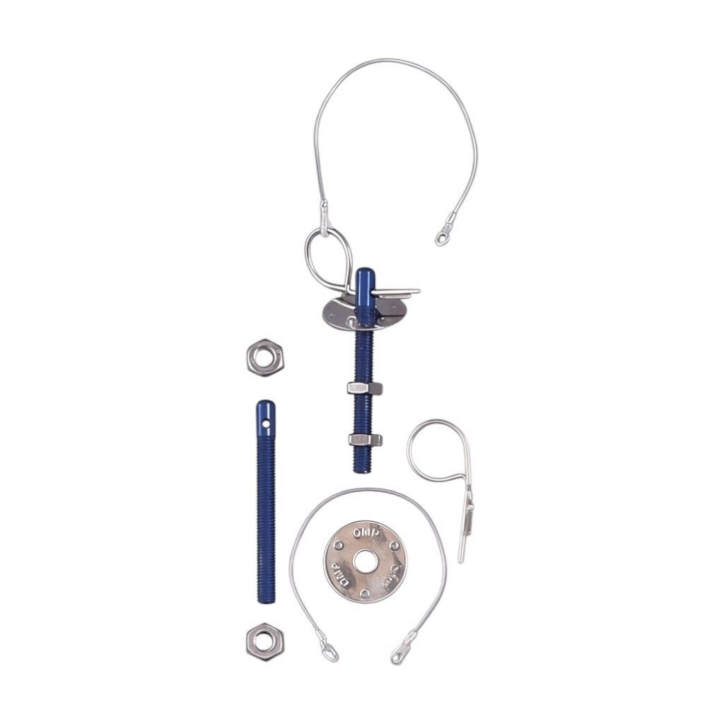 OMP EB0-0480 Pair of Bonnet Pins, Aluminium Photo-0