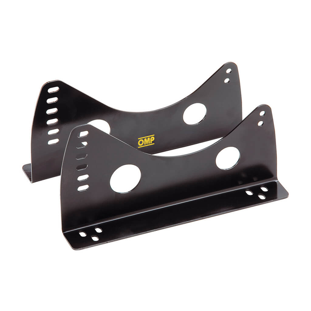 OMP HC0-0733-B01 Seat Brackets with Lateral Attachments 3 mm, Steel, Black Photo-0