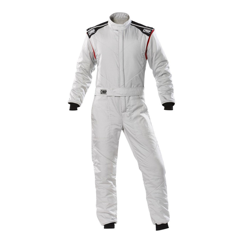 OMP IA0-1828-E01-083-62 Racing Suit First-S MY2020, FIA 8856-2018, Silver, Size 62 Photo-0