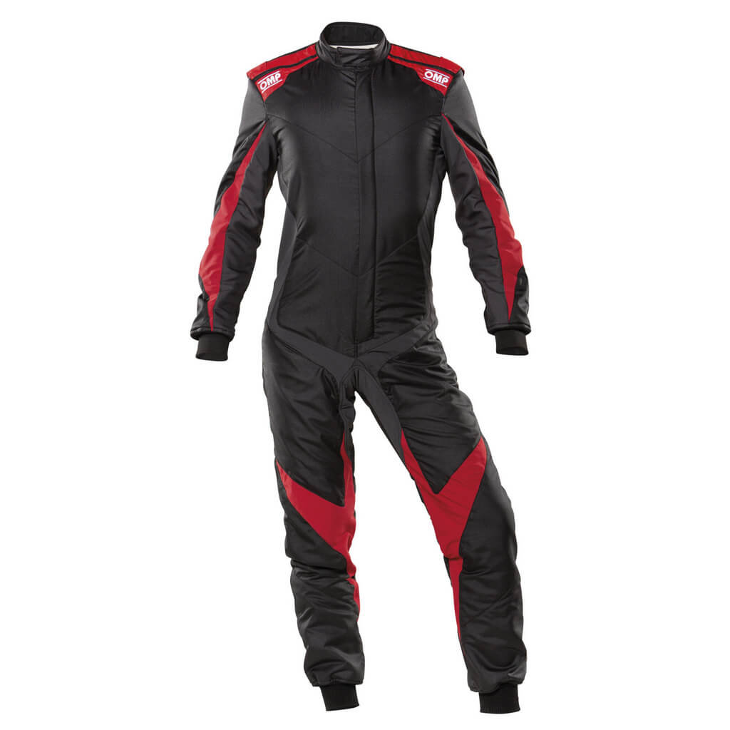 OMP IA0-1861-A01-073-54 (IA0186107354) Racing suit ONE EVO X, FIA 8856-2018, Black/Red, Size 54 Photo-0