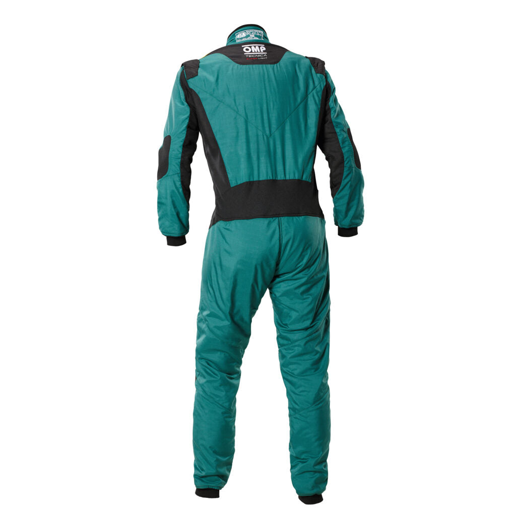 OMP IA0-1870-A01-031-60 Racing Suit Tecnica (Super Light), FIA 8856-2018, Green / Fluo Yellow, Size 60 Photo-1