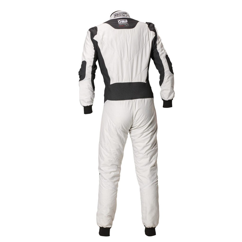 OMP IA0-1870-A01-373-46 Racing Suit Tecnica (Super Light), FIA 8856-2018, White / Anthracite, Size 46 Photo-1