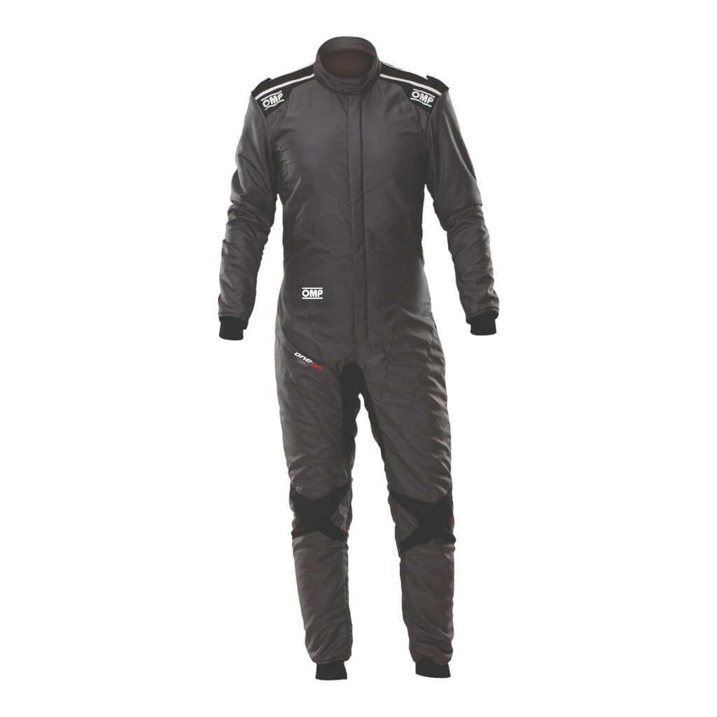 OMP IA0-1879-A01-282-52 Racing Suit One Evo Air, FIA 8856-2018, Medium Gray/Black, Size 52 Photo-0