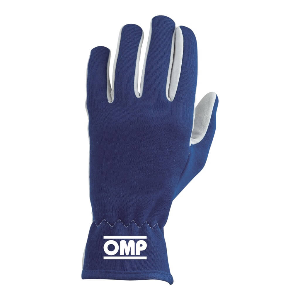OMP IB0-0702-A01-041-L Racing Gloves Rally, Blue, Size L Photo-0