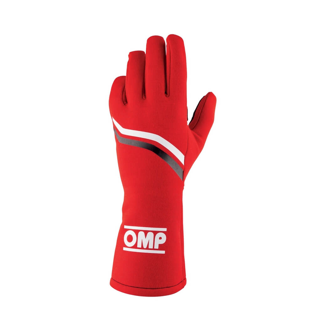 OMP IB0-0746-C01-061-L Racing Gloves Dijon My2025, FIA 8856-2018, Red, Size L Photo-0