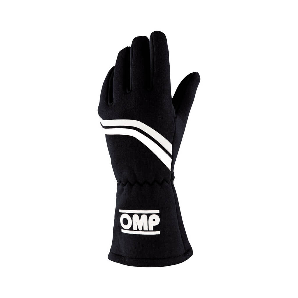 OMP IB0-0746-C01-071-M Racing Gloves Dijon My2025, FIA 8856-2018, Black, Size M Photo-0