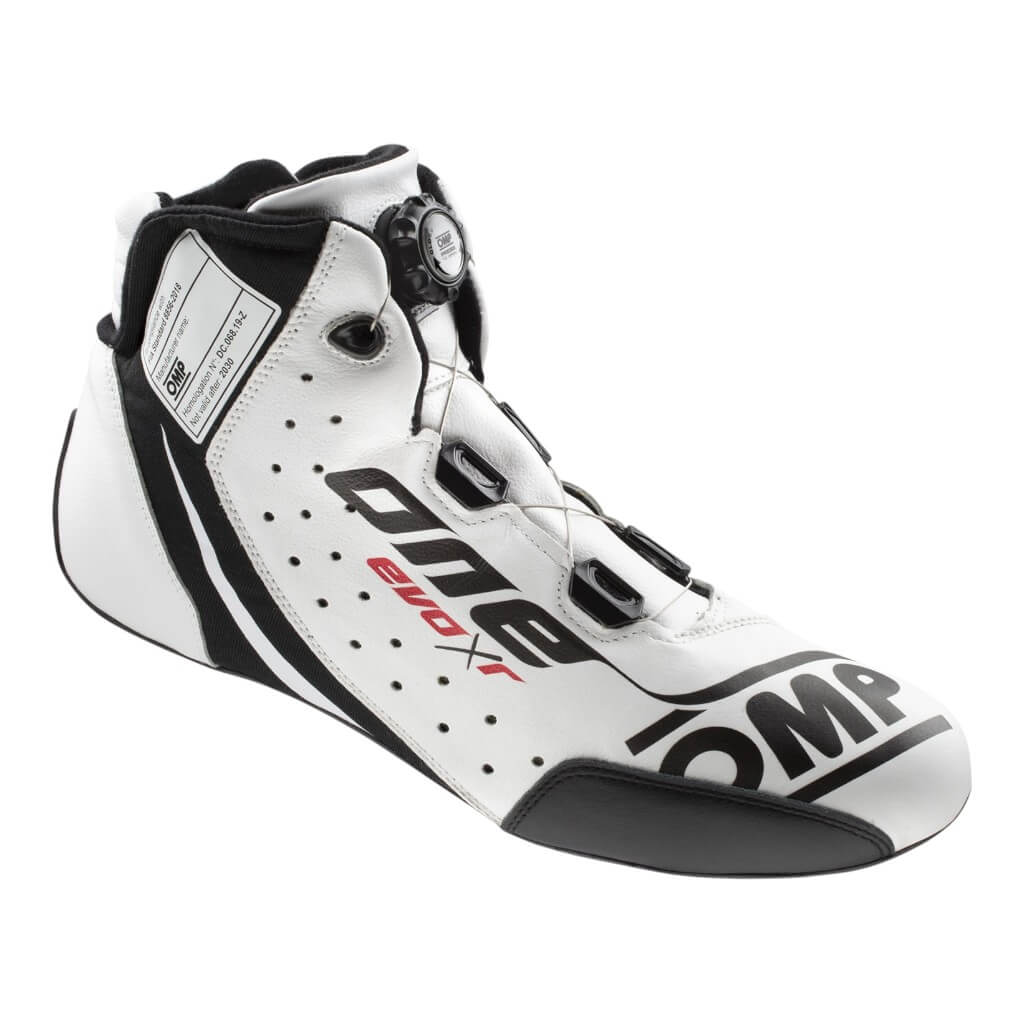 OMP IC0-0805-B01-020-43 Racing Shoes One Evo X R, FIA 8856-2018, White, Size 43 Photo-0