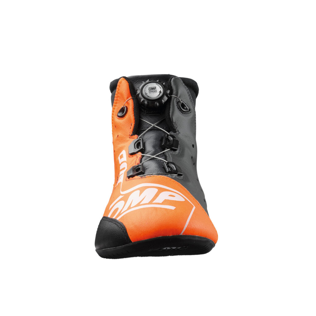 OMP IC0-0805-B01-096-47 Racing Shoes One Evo X R, FIA 8856-2018, Orange / Anthracite, Size 47 Photo-2