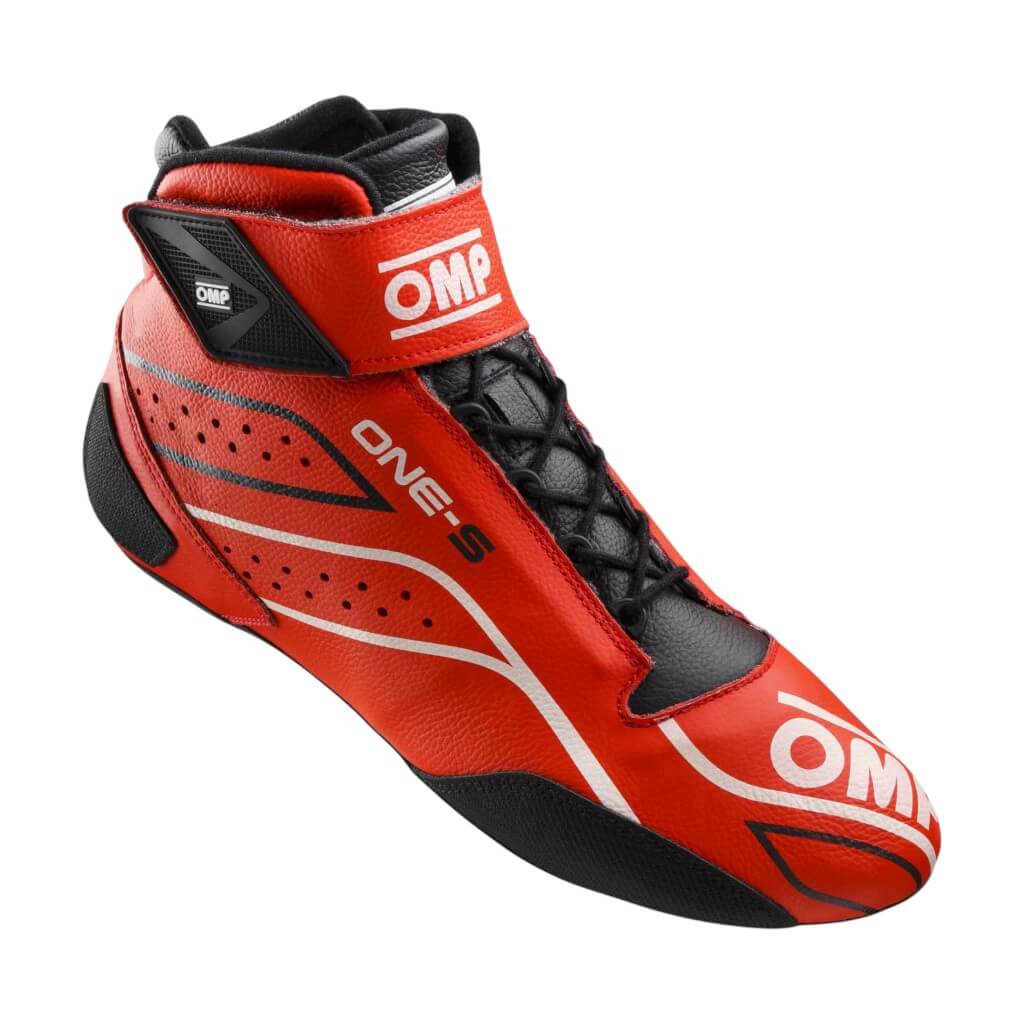 OMP IC0-0822-A03-061-45 Racing Shoes One-S, FIA 8856-2018/SFI, Red, Size 45 Photo-0