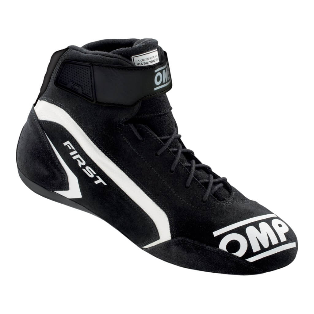 OMP IC0-0824-A01-071-48 Racing Shoes First MY2021, FIA 8856-2018, Black, Size 48 Photo-0