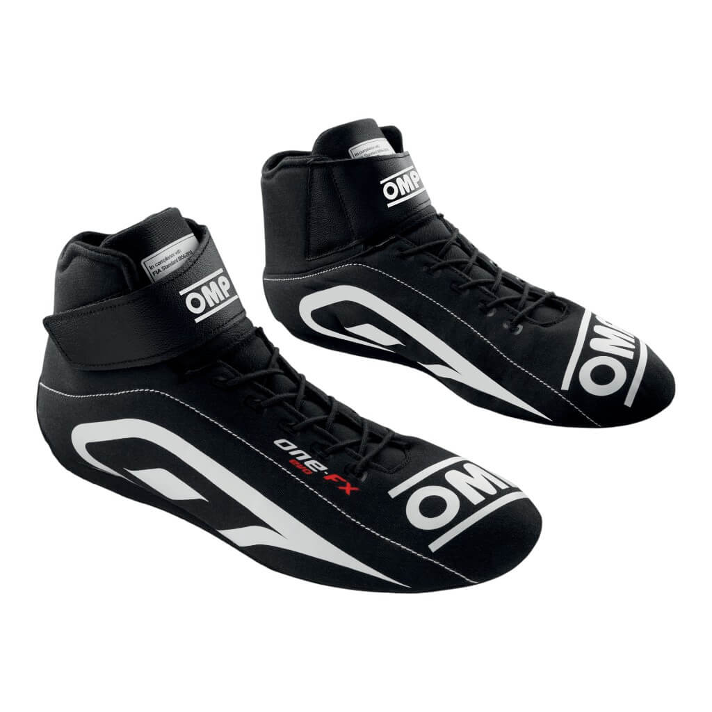 OMP IC0-0831-A01-071-38 Racing Shoes One Evo FX, FIA 8856-2018, Black, Size 38 Photo-0