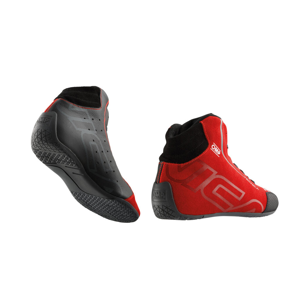 OMP IC0-0836-A01-073-46 Racing Shoes Tecnica My2025, FIA 8856-2018, Black / Red, Size 46 Photo-1