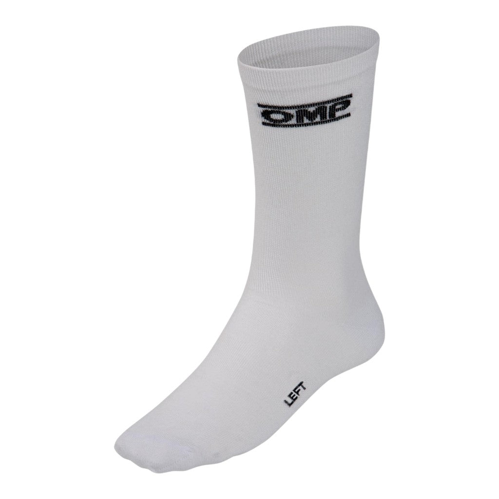OMP IE0-0776-A01-020-L Racing Socks Tecnica MY2022, FIA 8856-2018, White, Size L Photo-0